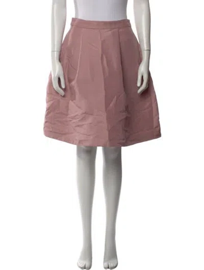 Pre-owned Kate Spade Pleated Accents Knee-length Skirt W/ Tags In Neutral