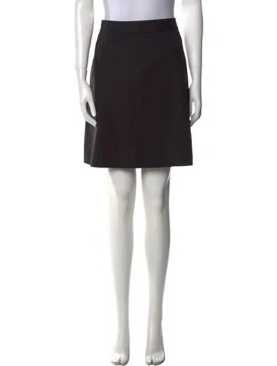Pre-owned Kate Spade Pleated Accents Mini Skirt In Black