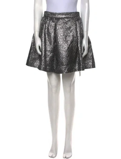 Pre-owned Kate Spade Pleated Accents Mini Skirt In Multi