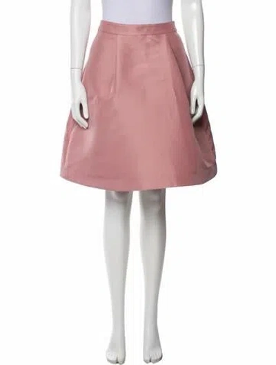 Pre-owned Kate Spade Pleated Accents Mini Skirt In Pink
