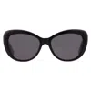 Kate Spade Polarized Grey Cat Eye Ladies Sunglasses Emmalynn/s 0807 54 In Black