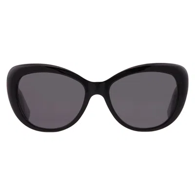 Kate Spade Polarized Grey Cat Eye Ladies Sunglasses Emmalynn/s 0807 54 In Black
