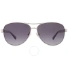 Kate Spade Polarized Grey Pilot Ladies Sunglasses Fara/s 0010/wj 57/12 In Grey