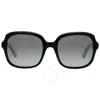 Kate Spade Polarized Grey Square Ladies Sunglasses Babbette/g/s 0807/wj 55 In Black / Grey