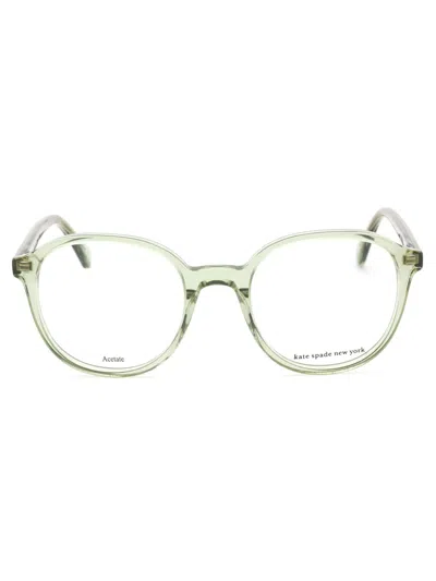 Kate Spade Polina Round Women's Eyeglasses In Green