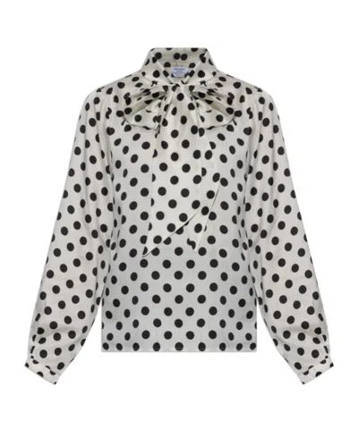 KATE SPADE POLKA-DOT BLOUSE