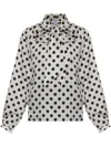 Kate Spade Polka-dot Blouse In White