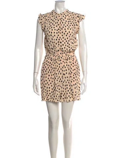 Pre-owned Kate Spade Polka Dot Print Jumpsuit In Pink