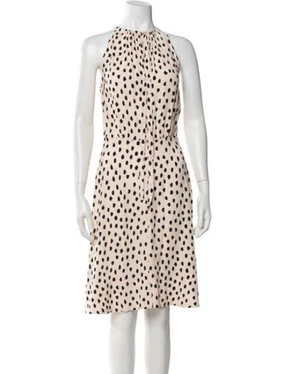 Pre-owned Kate Spade Polka Dot Print Knee-length Dress