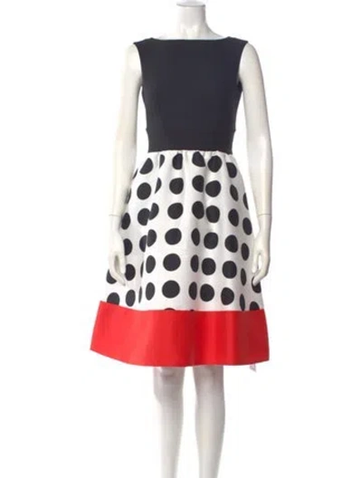 Pre-owned Kate Spade Polka Dot Print Knee-length Dress In Multi