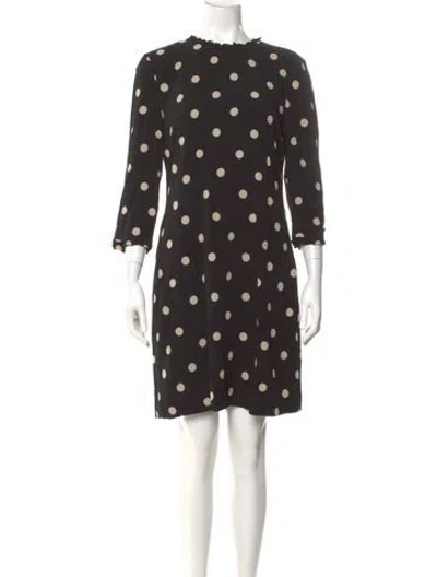 Pre-owned Kate Spade Polka Dot Print Knee-length Dress In Multi
