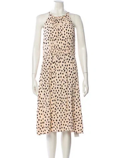 Pre-owned Kate Spade Polka Dot Print Midi Length Dress In Multi