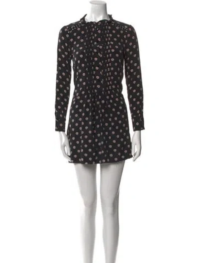 Pre-owned Kate Spade Polka Dot Print Mini Dress In Multi