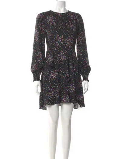 Pre-owned Kate Spade Polka Dot Print Mini Dress In Multi