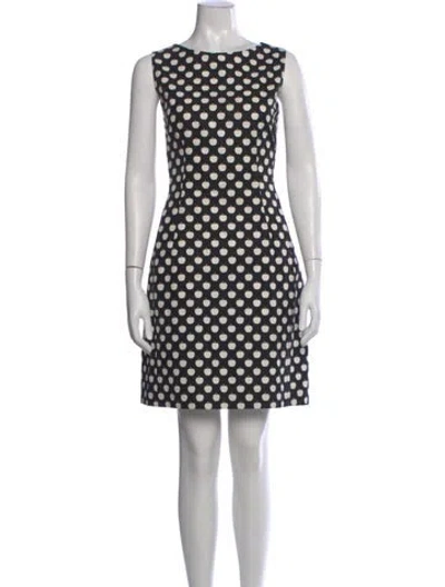 Pre-owned Kate Spade Polka Dot Print Mini Dress In Multi