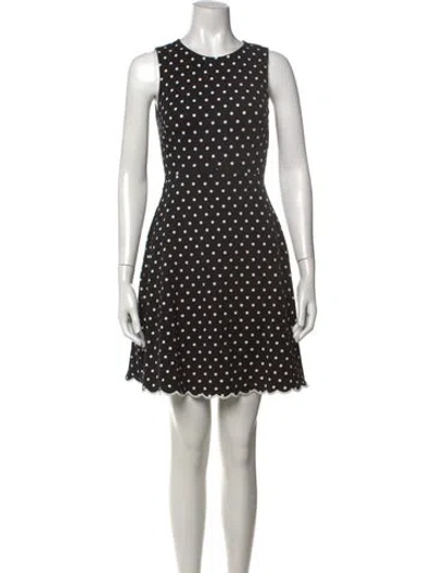 Pre-owned Kate Spade Polka Dot Print Mini Dress In Multi