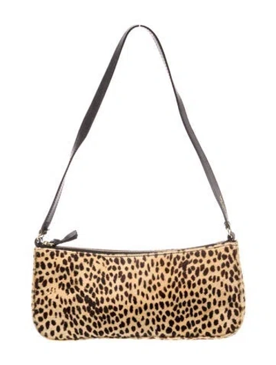 Pre-owned Kate Spade Ponyhair Shoulder Bag In Brown