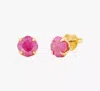 Kate Spade Pop Of Joy 10mm Spade Flower Studs In Fuchsia