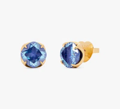 Kate Spade Pop Of Joy 10mm Spade Flower Studs In Royal Blue