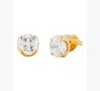 Kate Spade Pop Of Joy 10mm Spade Flower Studs In Transparent