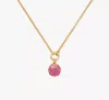 Kate Spade Pop Of Joy Spade Flower Pendant In Fuchsia