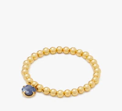 Kate Spade Pop Of Joy Spade Flower Stretch Bracelet In Dark Navy