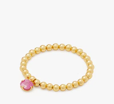 Kate Spade Pop Of Joy Spade Flower Stretch Bracelet In Fuchsia