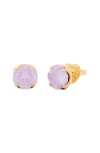 Kate Spade Pop Of Joy 10mm Spade Flower Studs In Lilac