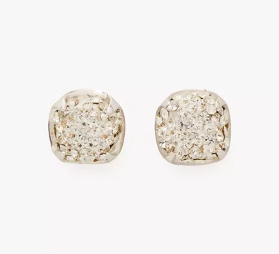 Kate Spade Pop Of Joy Studs In Clear/silver