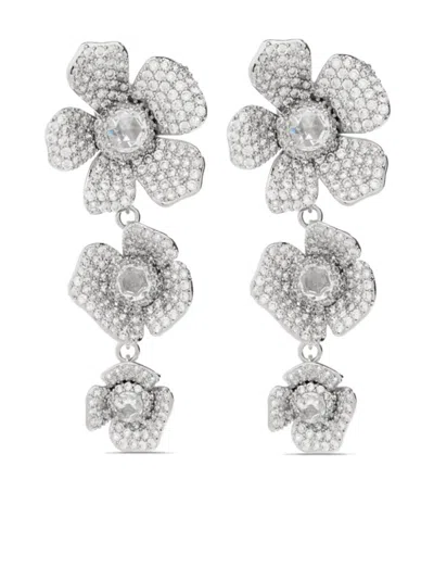 Kate Spade Poppy Power Earrings In Silver