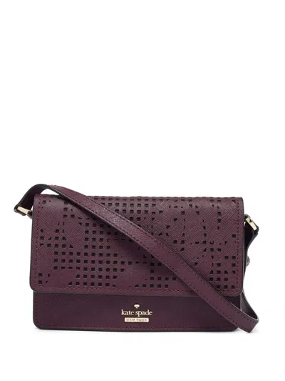 Pre-owned Kate Spade  Arielle Perforated Leather Cross Body Bag