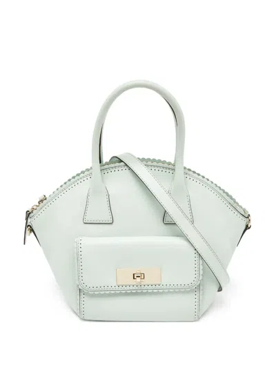 Pre-owned Kate Spade  Scalloped-edge Leather Tote Bag