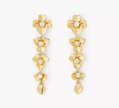 KATE SPADE PRECIOUS PANSY LINEAR EARRINGS
