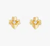 Kate Spade Precious Pansy Studs In Gold