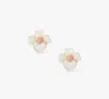 Kate Spade Precious Pansy Studs In White