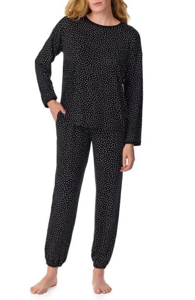 Kate Spade Print Pajamas In Black