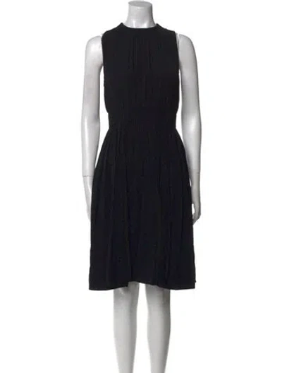 Pre-owned Kate Spade Printed Knee-length Dress In Black