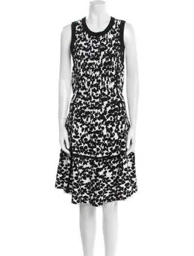 Pre-owned Kate Spade Printed Knee-length Dress In Multi