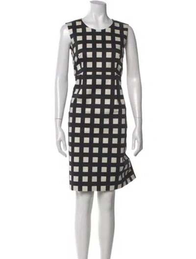 Pre-owned Kate Spade Printed Knee-length Dress In Multi
