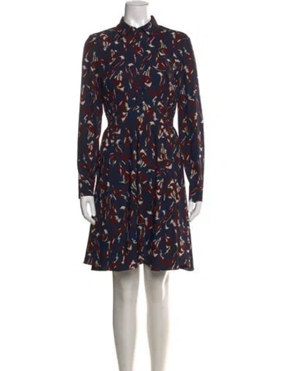 Pre-owned Kate Spade Printed Knee-length Dress In Multi