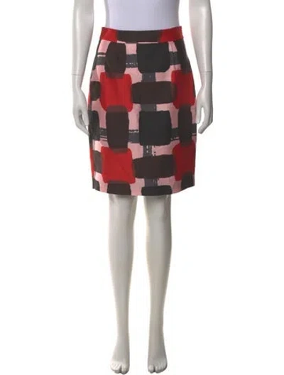 Pre-owned Kate Spade Printed Knee-length Skirt In Multi