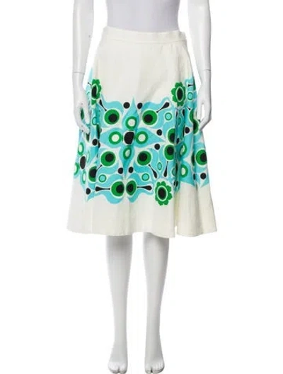 Pre-owned Kate Spade Printed Knee-length Skirt In Multicolor