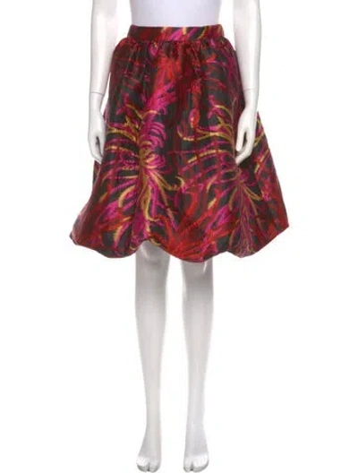 Pre-owned Kate Spade Printed Knee-length Skirt W/ Tags In Multi