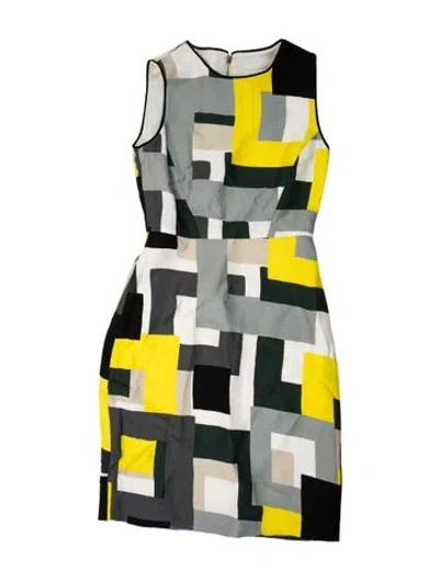 Pre-owned Kate Spade Printed Mini Dress In Multi
