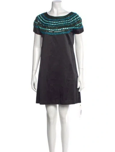 Pre-owned Kate Spade Printed Mini Dress In Multi