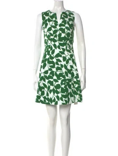 Pre-owned Kate Spade Printed Mini Dress In Multi