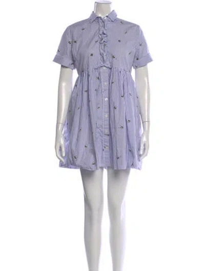 Pre-owned Kate Spade Printed Mini Dress In Multi