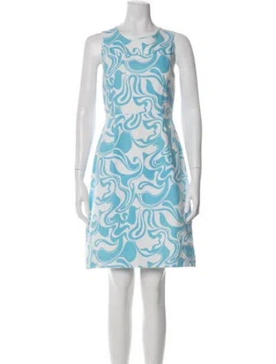 Pre-owned Kate Spade Printed Mini Dress In Multi