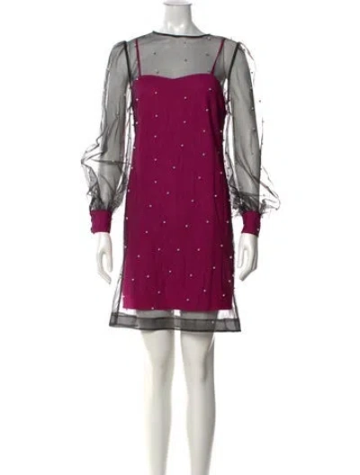 Pre-owned Kate Spade Printed Mini Dress In Multi