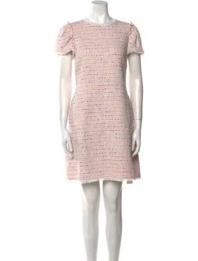 Pre-owned Kate Spade Printed Mini Dress In Pink